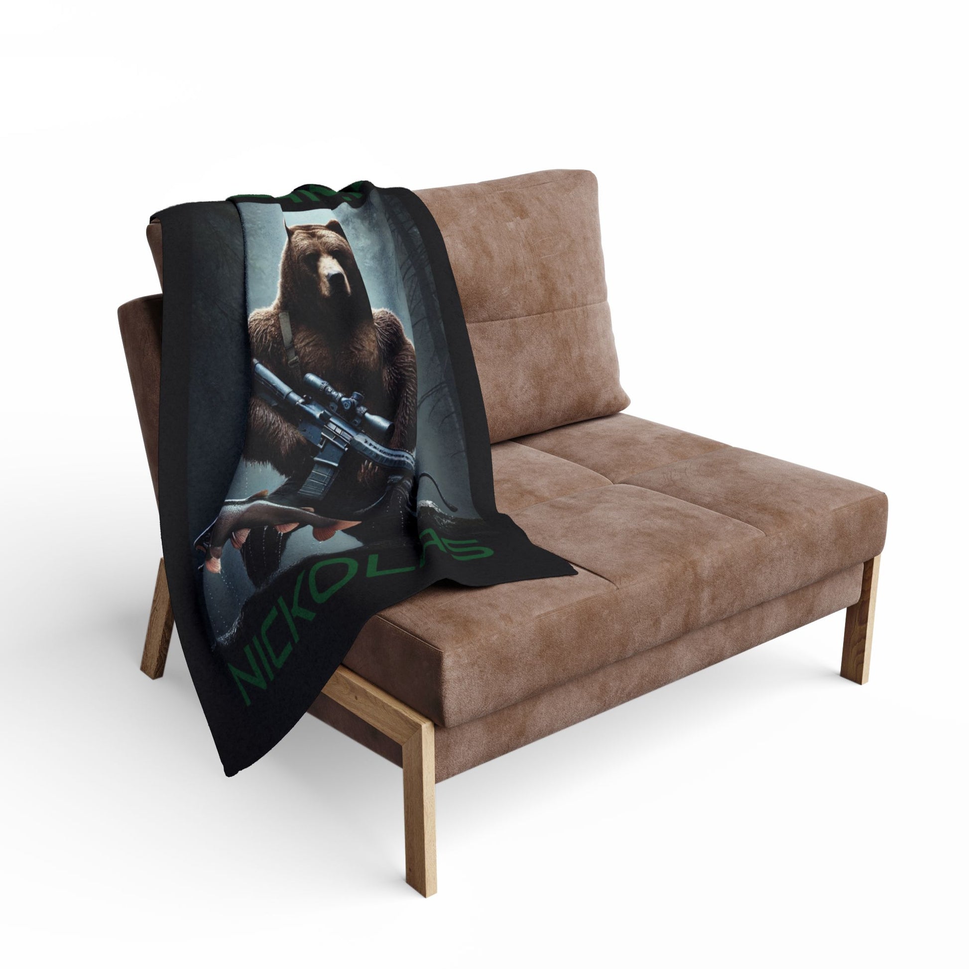 Widaker Nickolas Bear Arctic Fleece Blanket