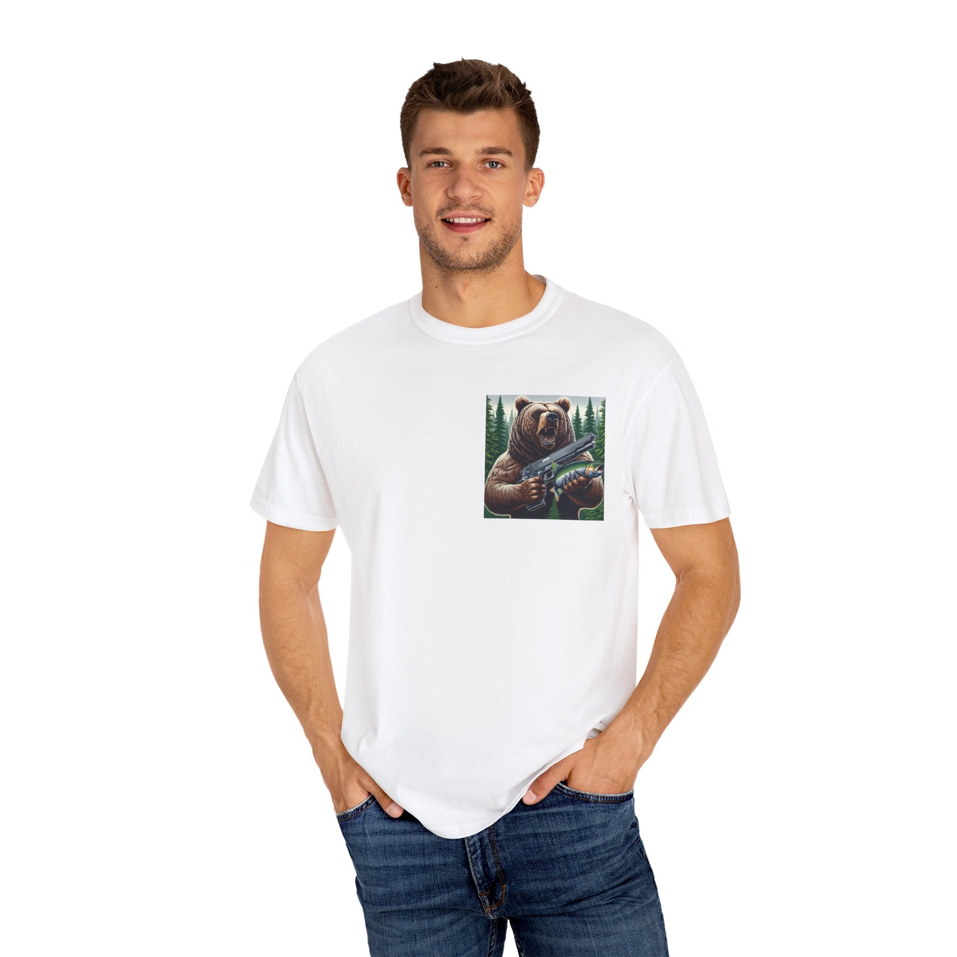 THE BEAR Unisex Garment-Dyed T-shirt