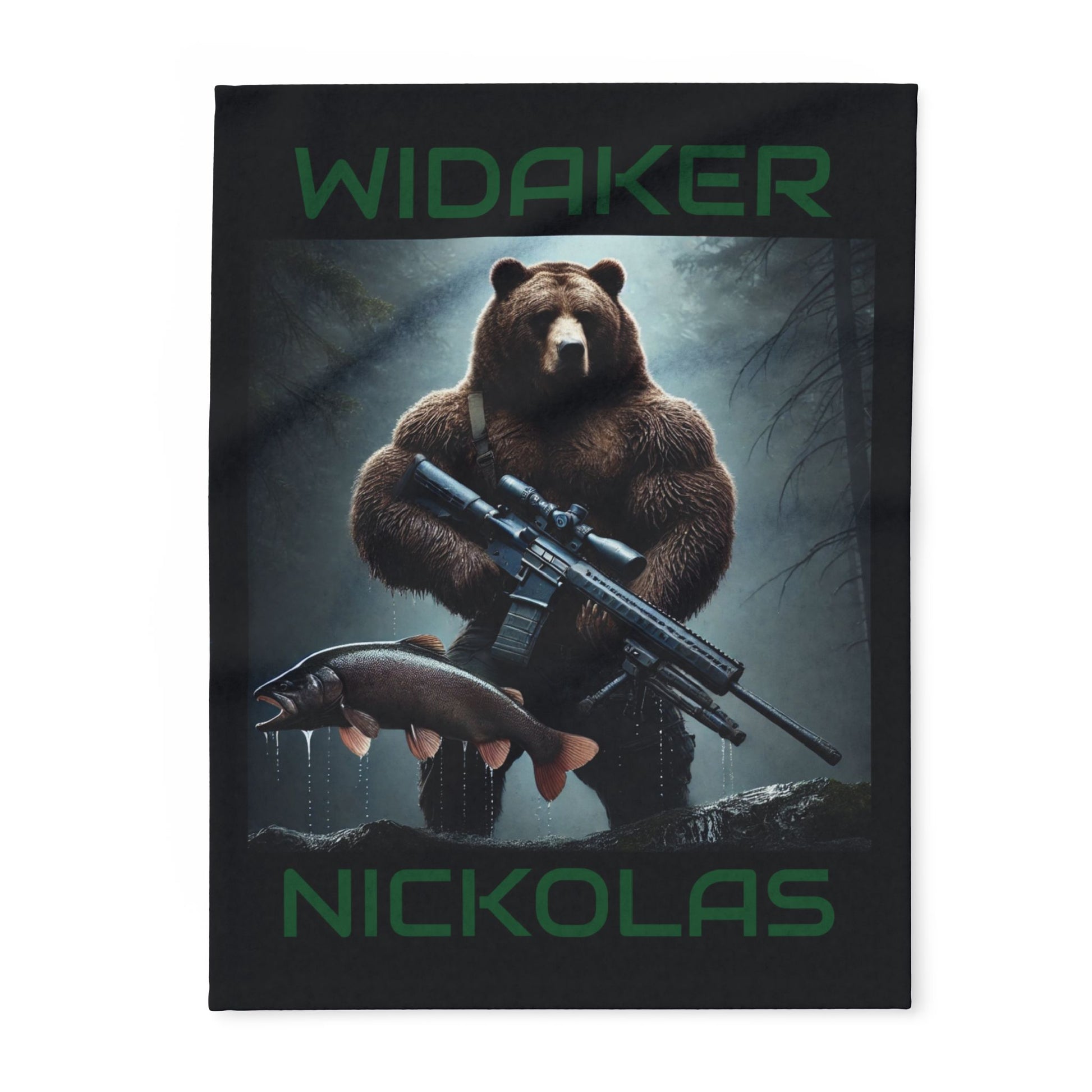 Widaker Nickolas Bear Arctic Fleece Blanket
